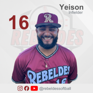 Yeison Mendoza - Rebeldes Softball Team